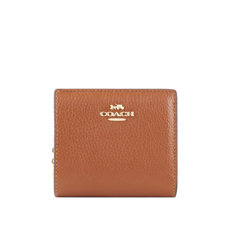 Coach Snap Wallet - Redwood Brown | Shopee Malaysia