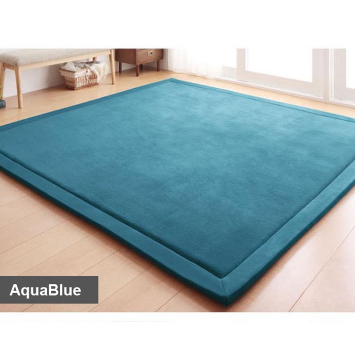 190 x 190 Japanese Carpet Tatami Floor Mat Rug Velvet Soft for Family