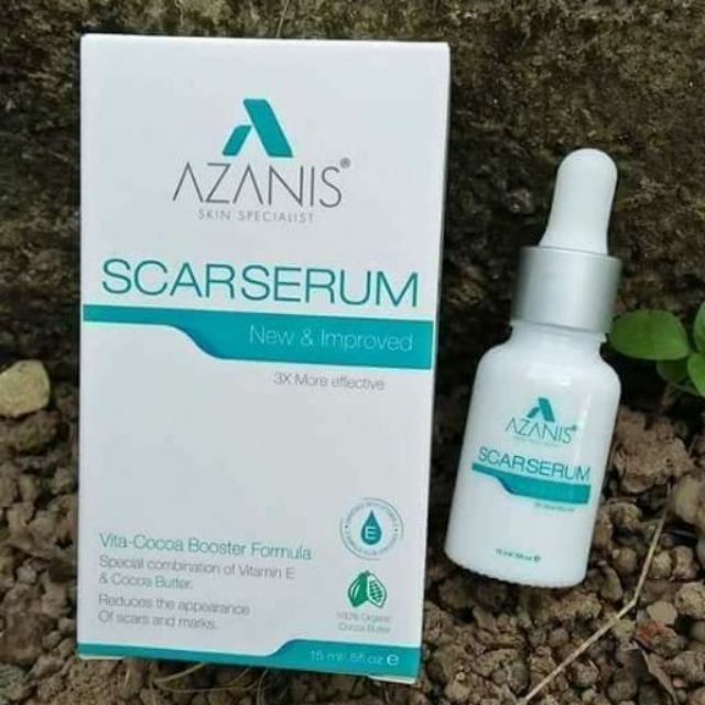 Ready Stok Original With Serial No Azanis Scar Serum Plus Improved Terbaru 15ml With Vita Cocoa Booster Formula Shopee Malaysia