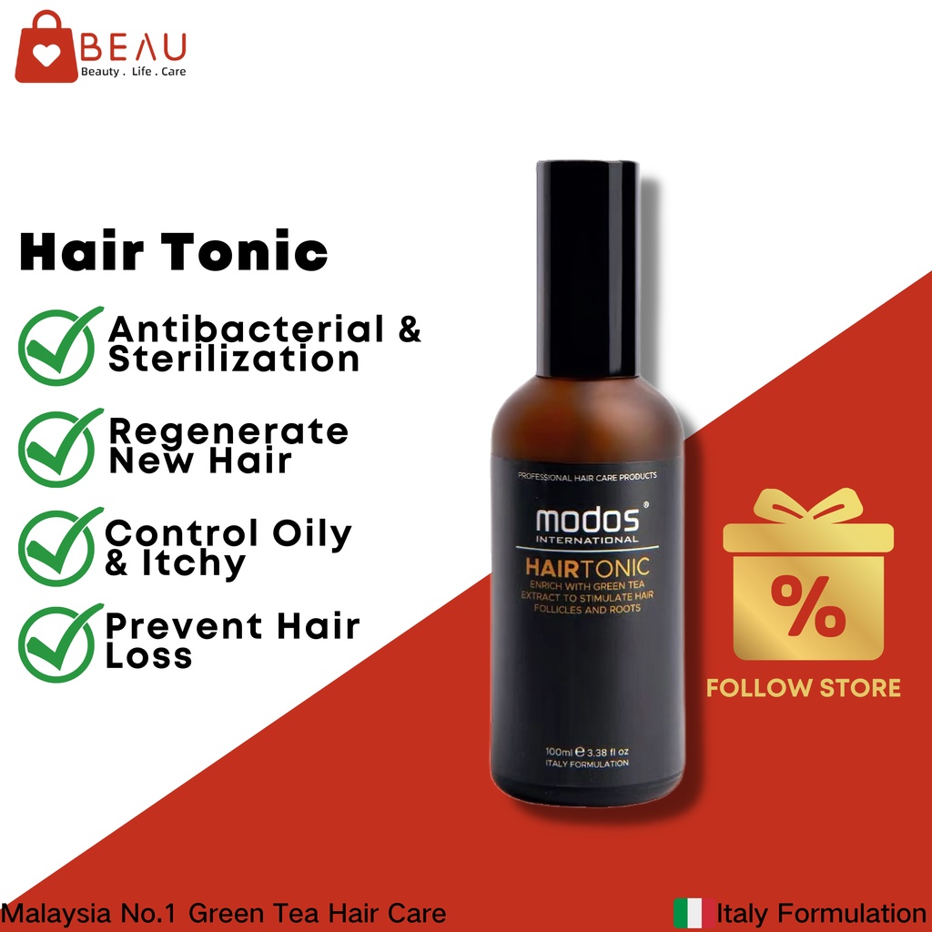 BEAU Modos Hair Tonic 100ml Anti Hair Loss & Anti Bacterial For All Types Shopee Malaysia