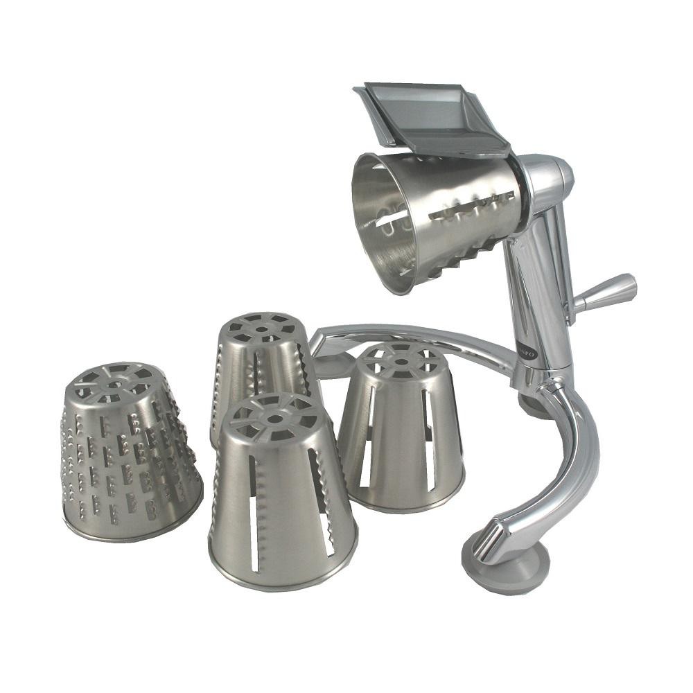 KASSPO Turning Slicer Stainless Steel with 5 Interchangeable Blade Cone KSP-005