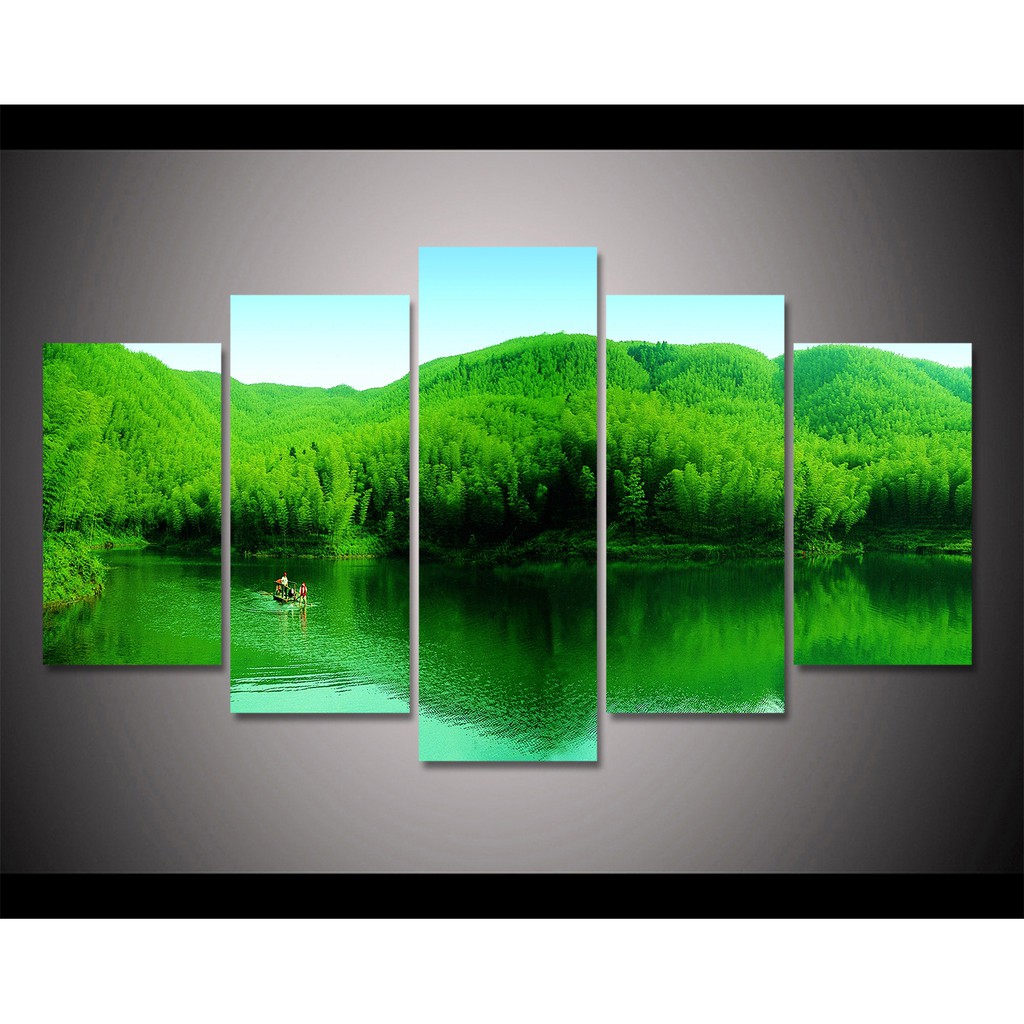 Modular Canvas Picture Beautiful Countryscene Painting Hd Printed Decor Wall Art Shopee Malaysia