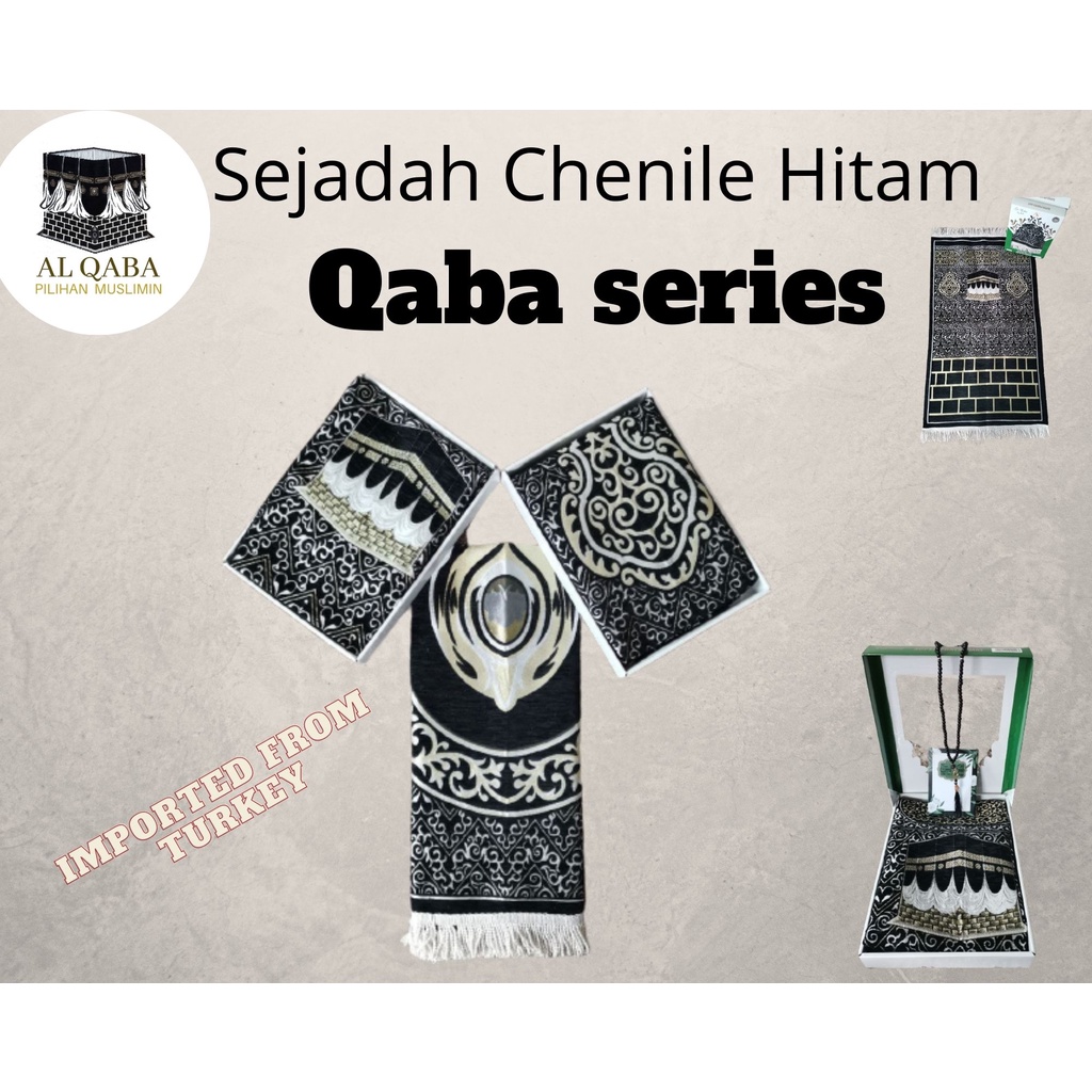 Sejadah Hitam Turkish Exclusive Motif Purda Qaba Weddding T Hantaran Shopee Malaysia 6567