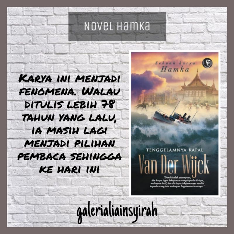 Resensi novel tenggelamnya kapal van der wijck karya hamka