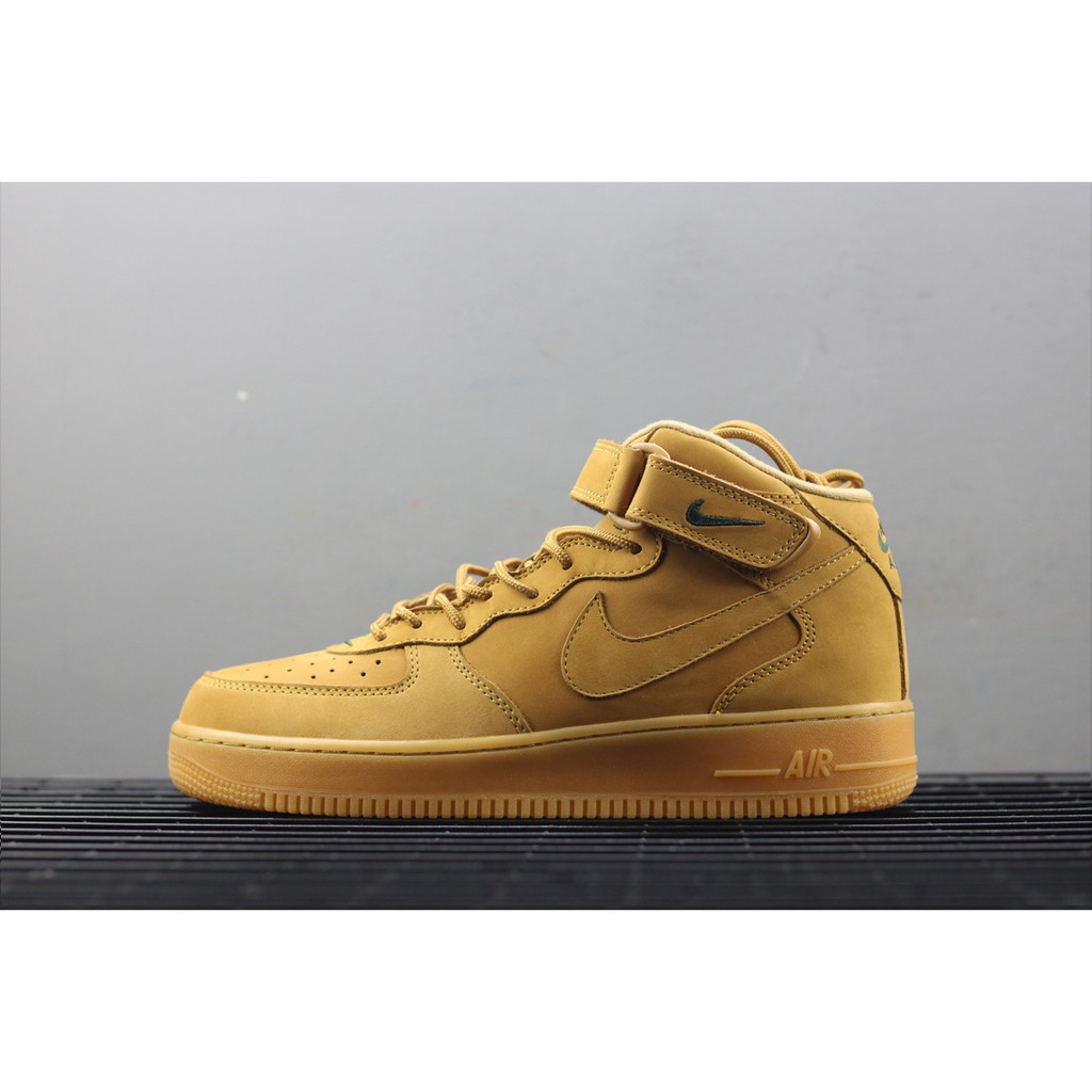 nike air force one mid flax