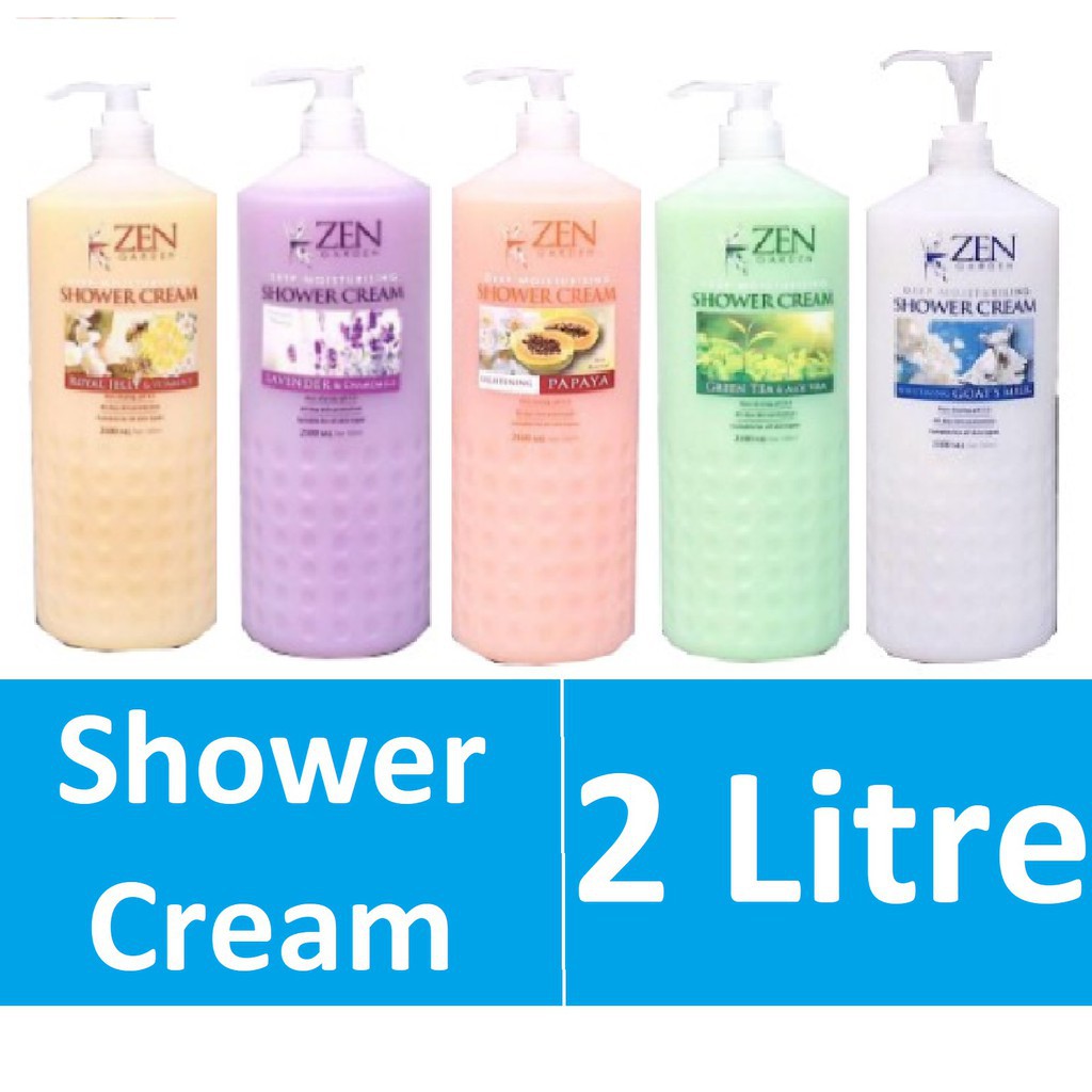 ZEN GARDEN SHOWER CREAM 2100ML Goat's Milk, Lavender, Royal Jelly