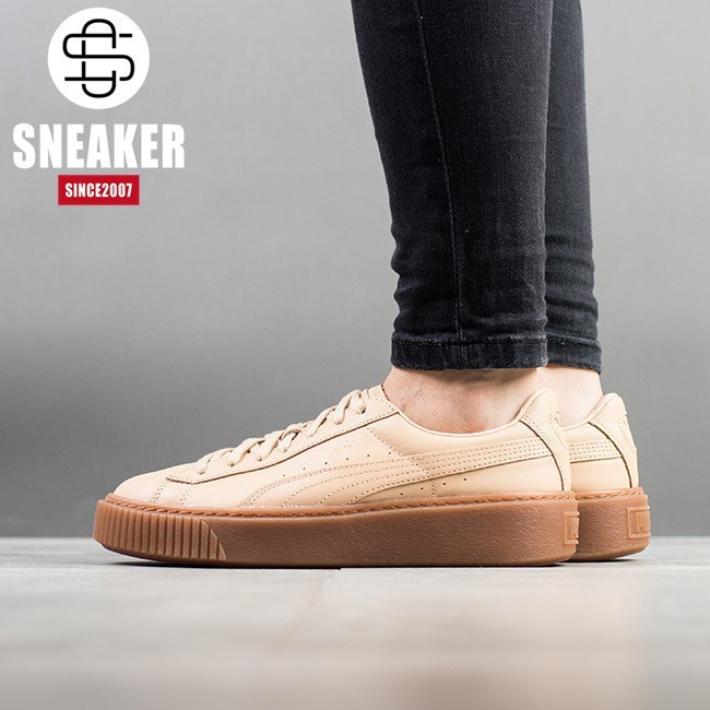 puma platform tan