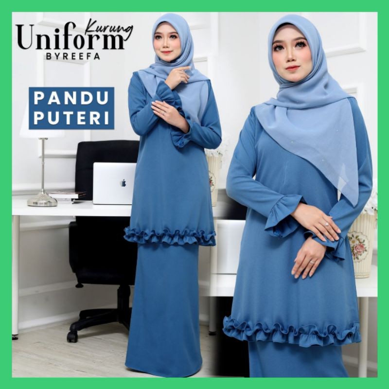  KURUNG  UNIFORM YAHAIRA  PBSM Puteri Islam Pandu Puteri KRS 