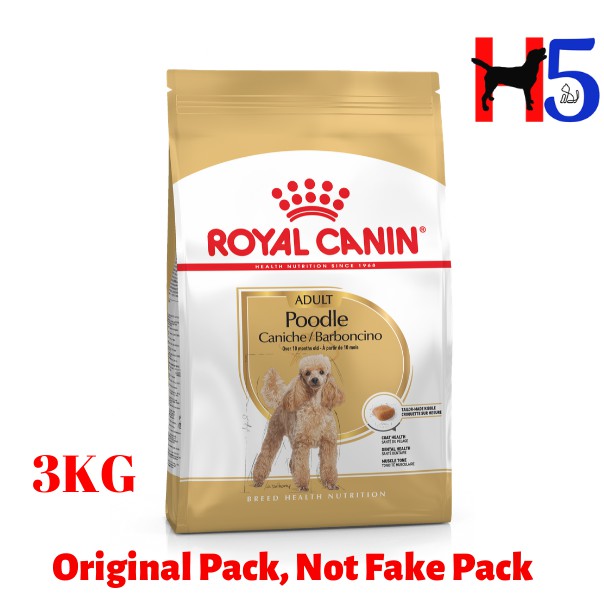 Royal Canin Poodle Adult 3kg Dry Dog Food Makanan Anjing Pet