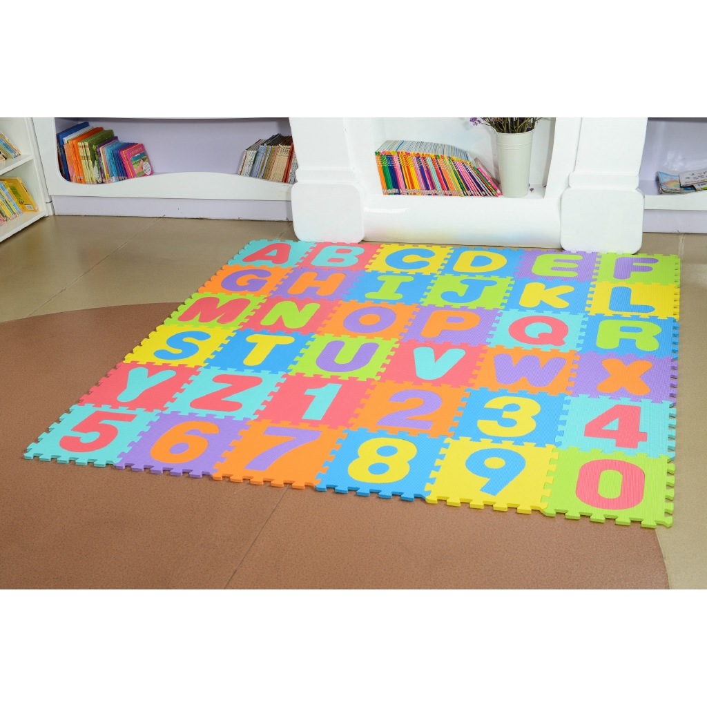 36pcs Children S Floor Mat English Alphanumeric Puzzle Floor Mat