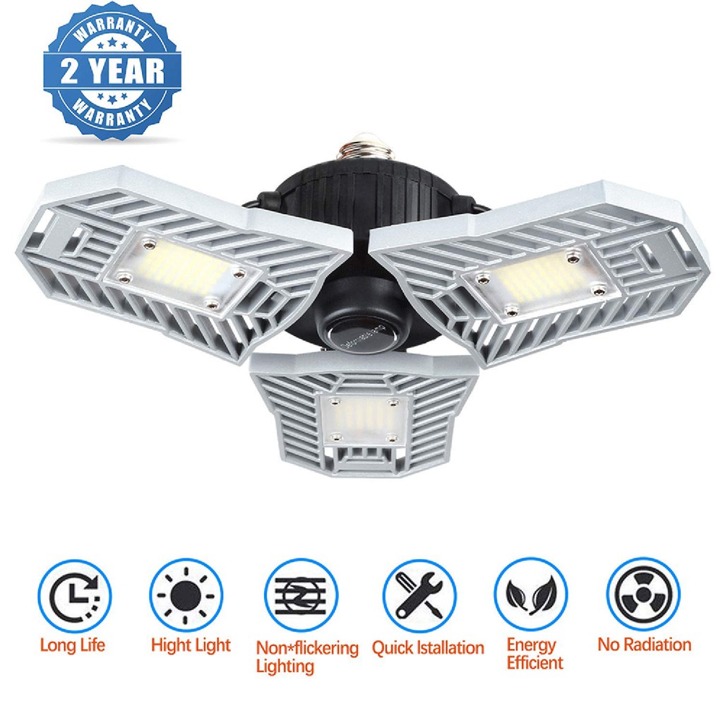 Led Garage Lights Led Garage Lighting Deformable Light 6000lm 60w