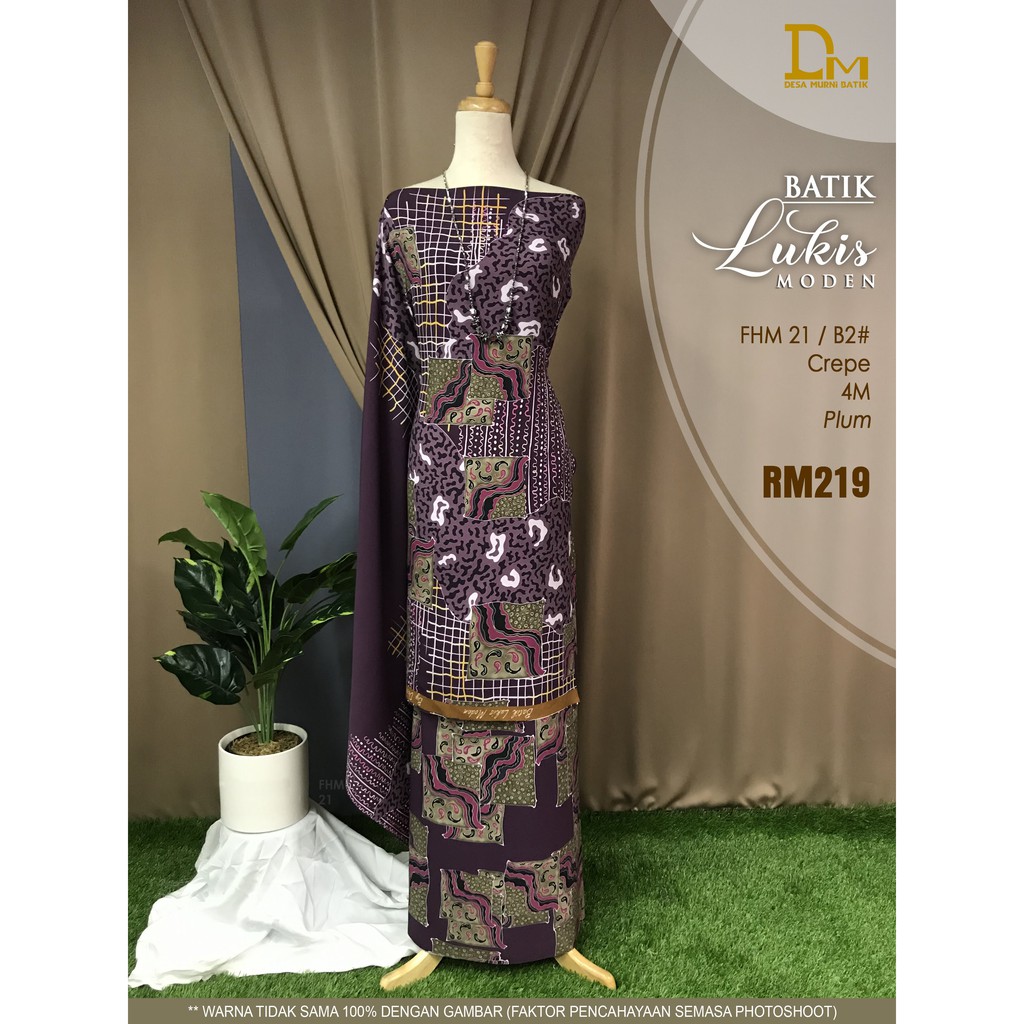 Buy Kain Pasang Batik Terengganu Original By Desa Murni Batik High Quality Fabric Swiss Crepe Seetracker Malaysia