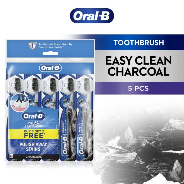 Oral-B Easy Clean Charcoal Toothbrush 5 Count | Shopee Malaysia