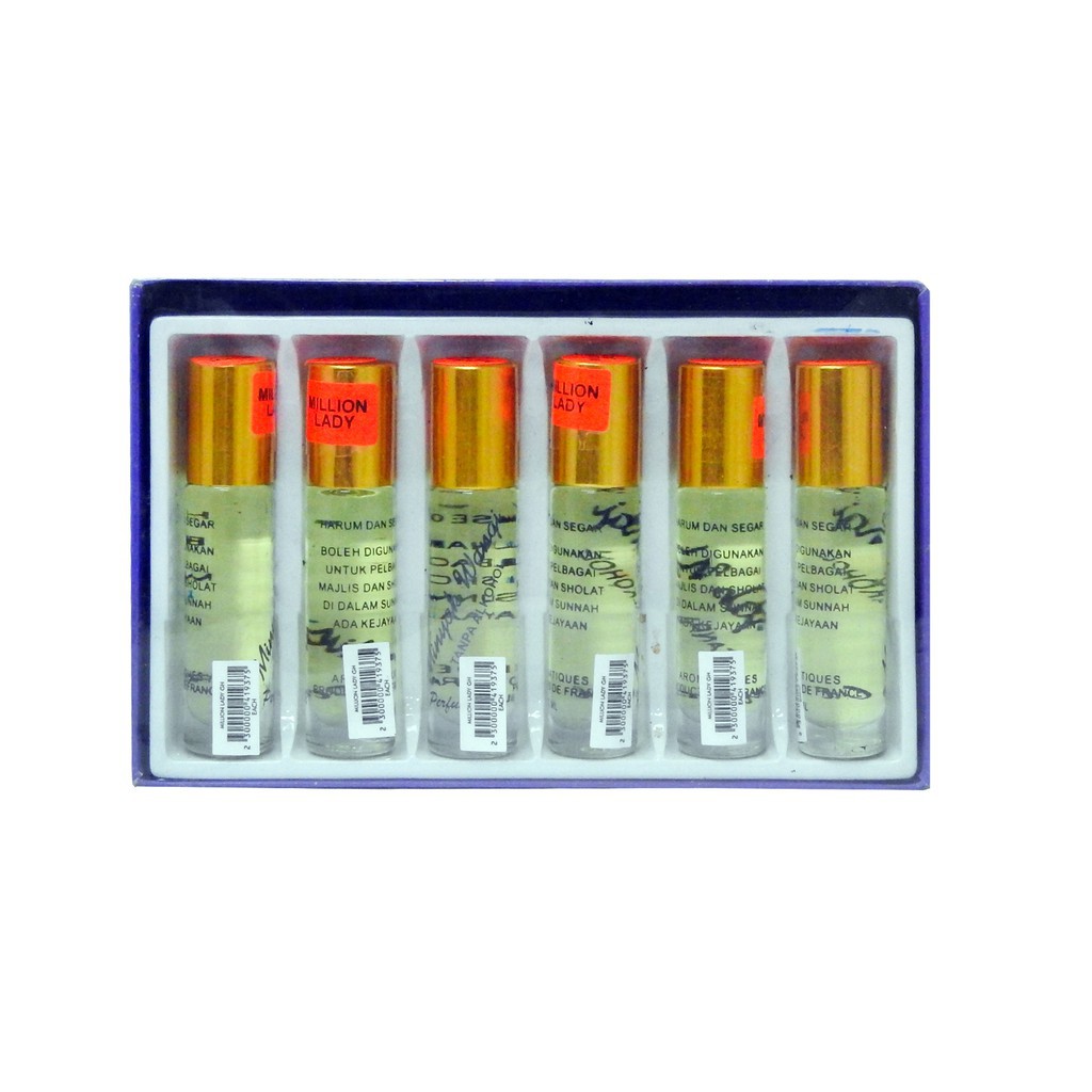 Perfume Attar Oil - Million Lady (6 x 8ml)