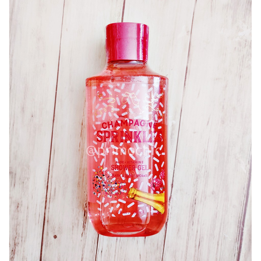 Bath & Body Works Champagne Sprinkles Fragrance Mist Shower Gel Body Cream  | Shopee Malaysia