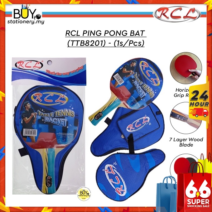 RCL Premium Ping Pong Bat with Full Cover Bag TTB8201 - (1s/Pcs) Raket Permainan Professional Table Tennis Paddle Sport