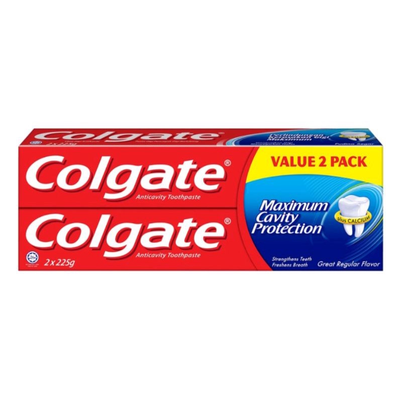 COLGATE Toothpaste Maximum Cavity Protection Great Regular Flavour Twin