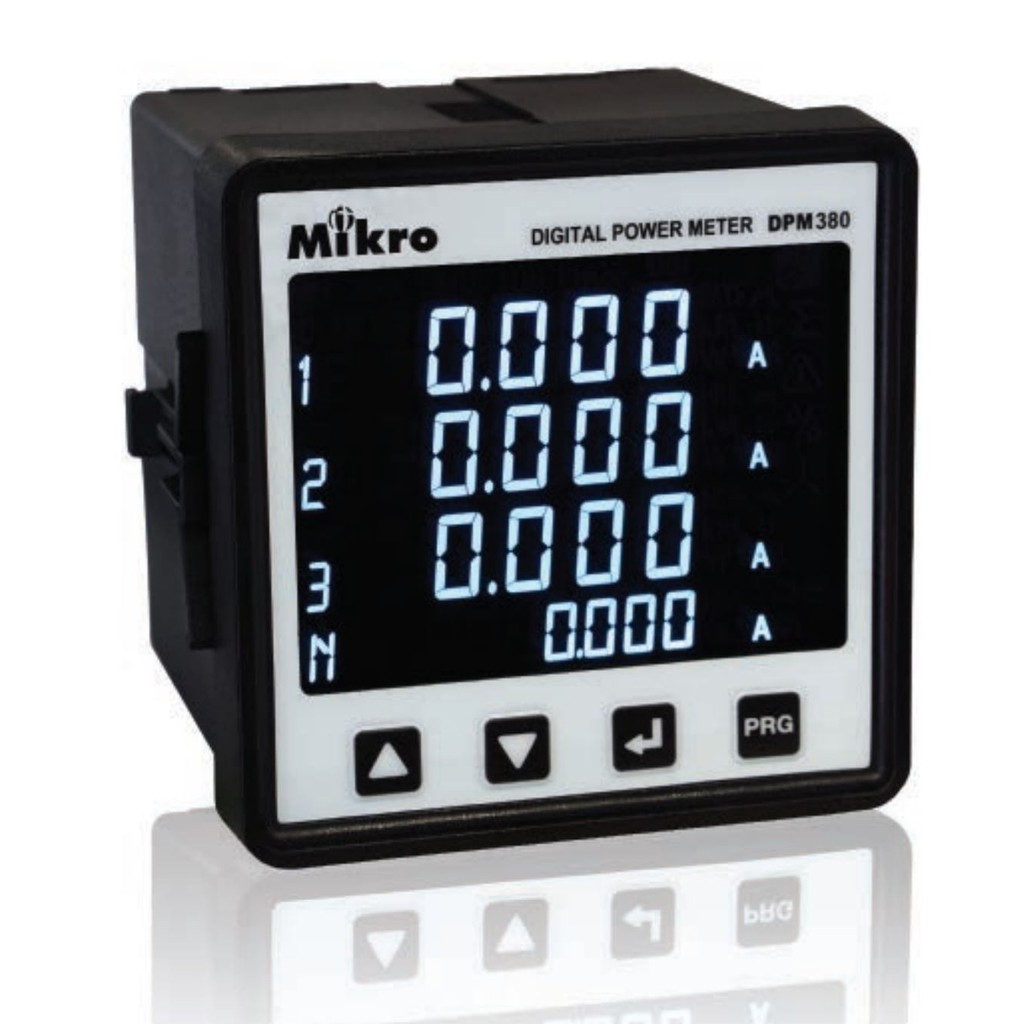 MIKRO DPM380 DIGITAL POWER METER C/W RS485 90415VAC / 100300VDC