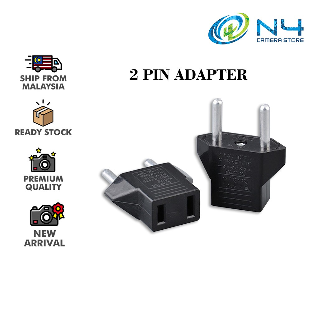 2pin OR 3Pin Universal Adapter Plug Travel Adapter 3 Pin Malaysia