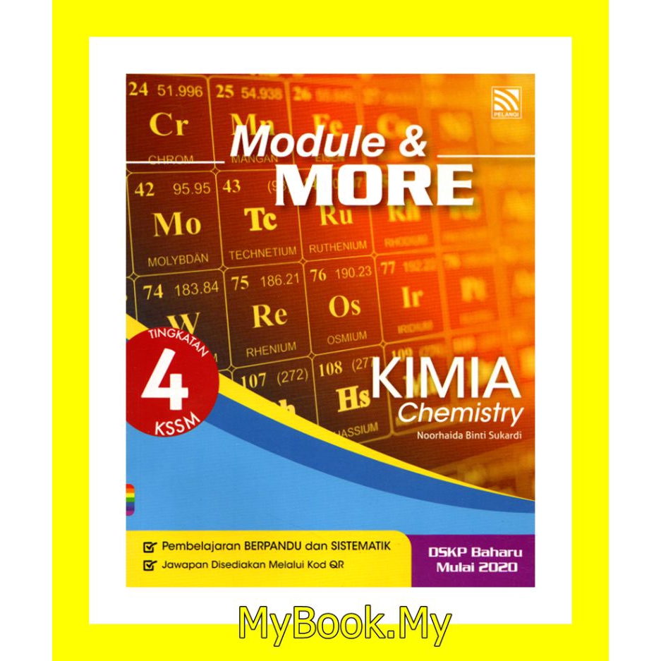 Myb Buku Latihan Module More Kssm Tingkatan 4 Kimia Chemistry Dwibahasa Pelangi Shopee Malaysia