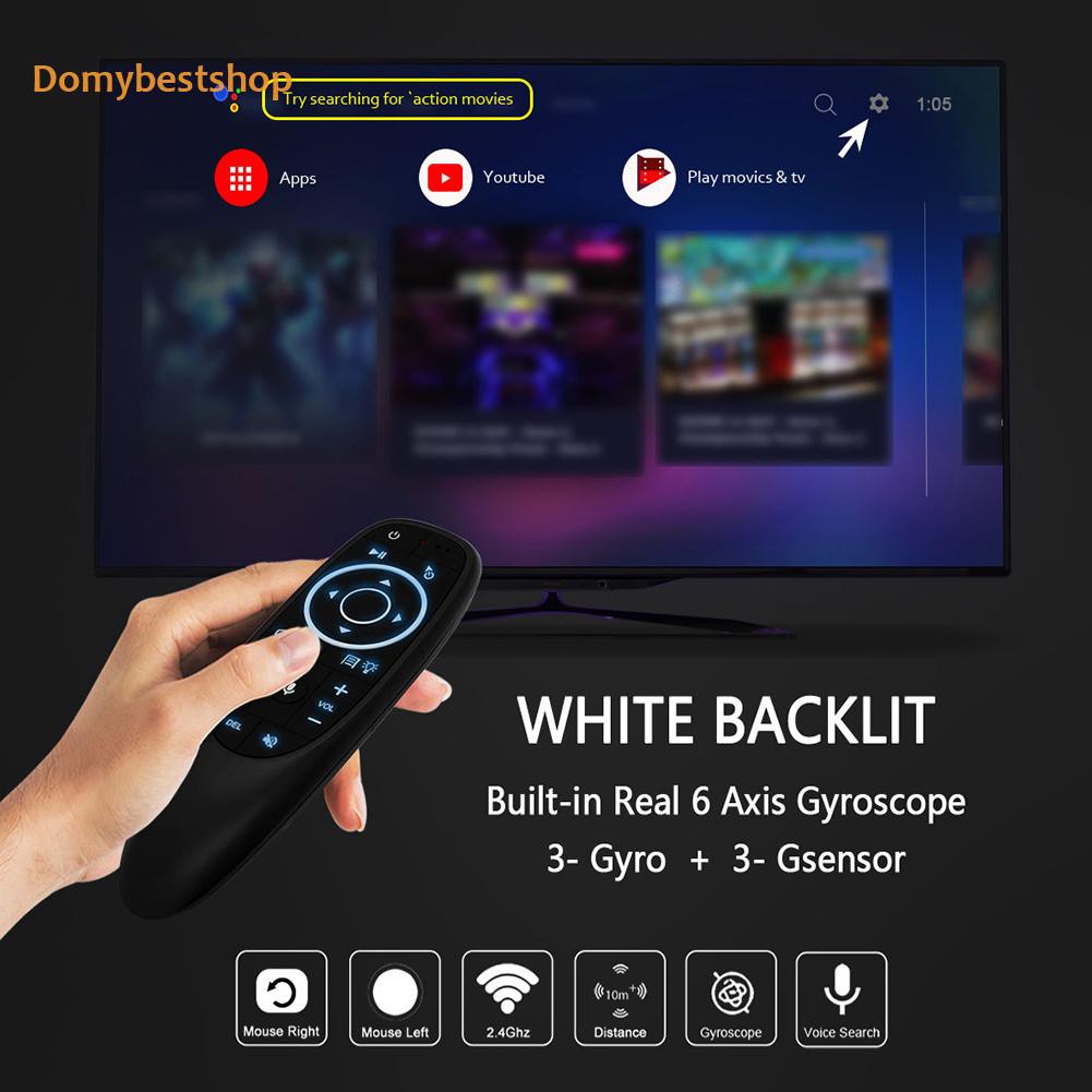 Domybestshop G10S PRO Wireless Backlight Voice Control Air Mouse Smart Remote Control