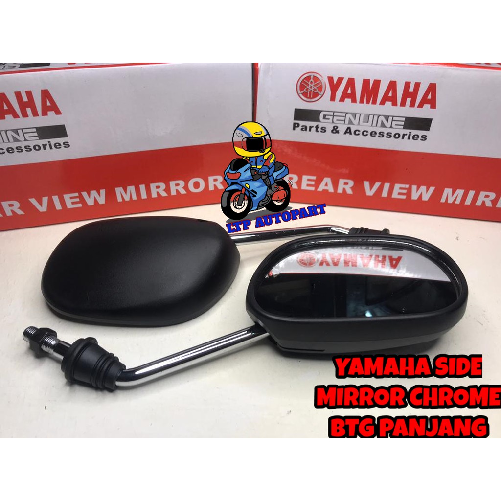 YAMAHA SIDE MIRROR CHROME BATANG PANJANG LC135 Y110 SRL115 FI Y15ZR
