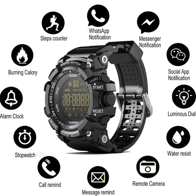 deep waterproof smartwatch fitness tracker