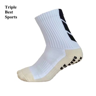 Medium Size Mens Z33 Non Anti Slip Socks Stockings Bola Sepak Football Takraw Soccer Basketball Badminton Grip Socks Stokings sukan Stokings sekolah