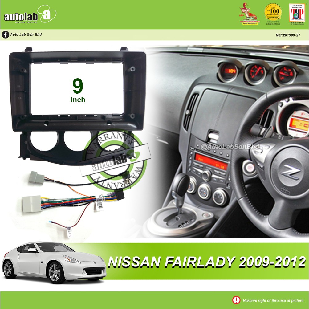 Android Player Casing 9" Nissan Fairlady 2009-2012 ( with Socket Nissan CB-12 & Antenna Join )