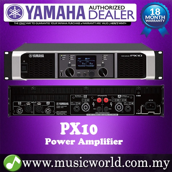 Yamaha PX10 Power Amplifier 2channel 1200W with EQ Power Mixer for PA