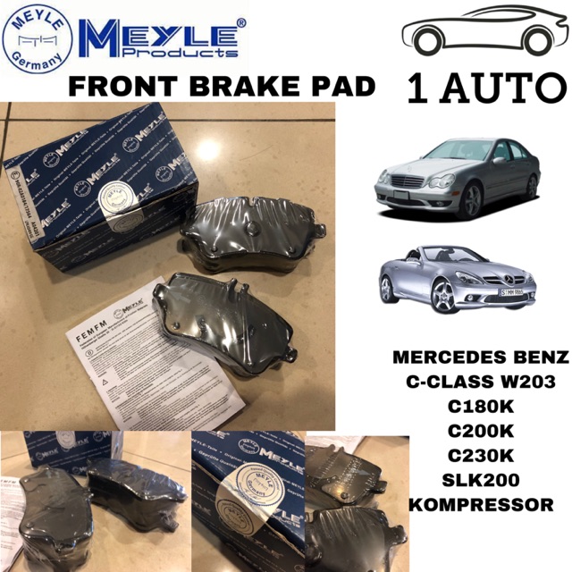 brake pads for mercedes a class