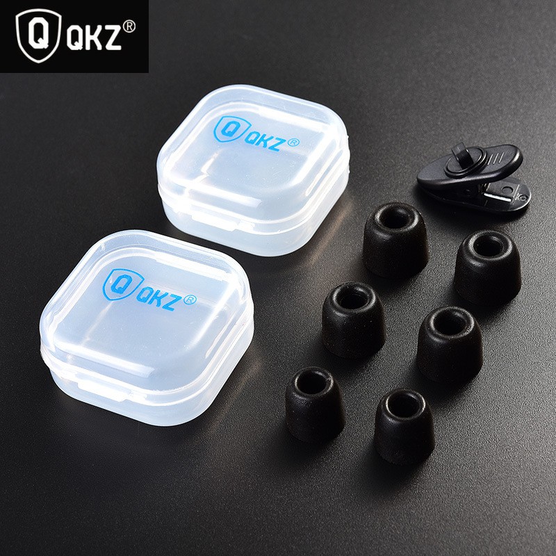 QKZ 3 Pairs Memory Foam Earphone Tips T400 Earphones Tips Ear Pad