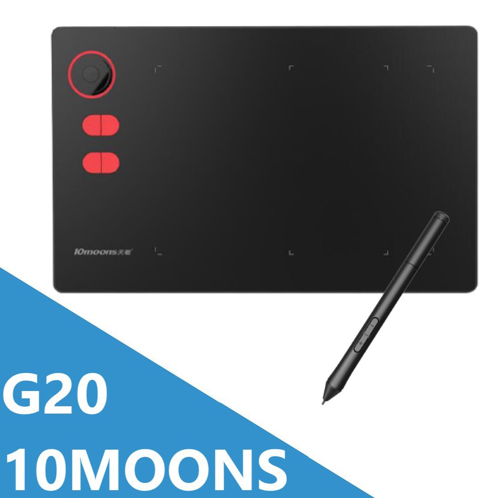 apple pencil drawing tablet stylus pen 10moons G20 Graphic Tablet 8192