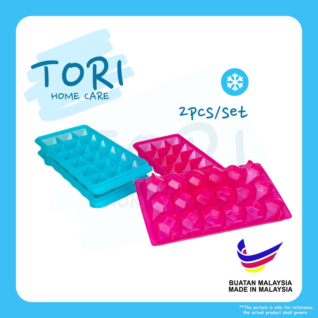 TORI HOME 2pcs Ice Cube Mould | Ice Maker | Bekas Ais Batu