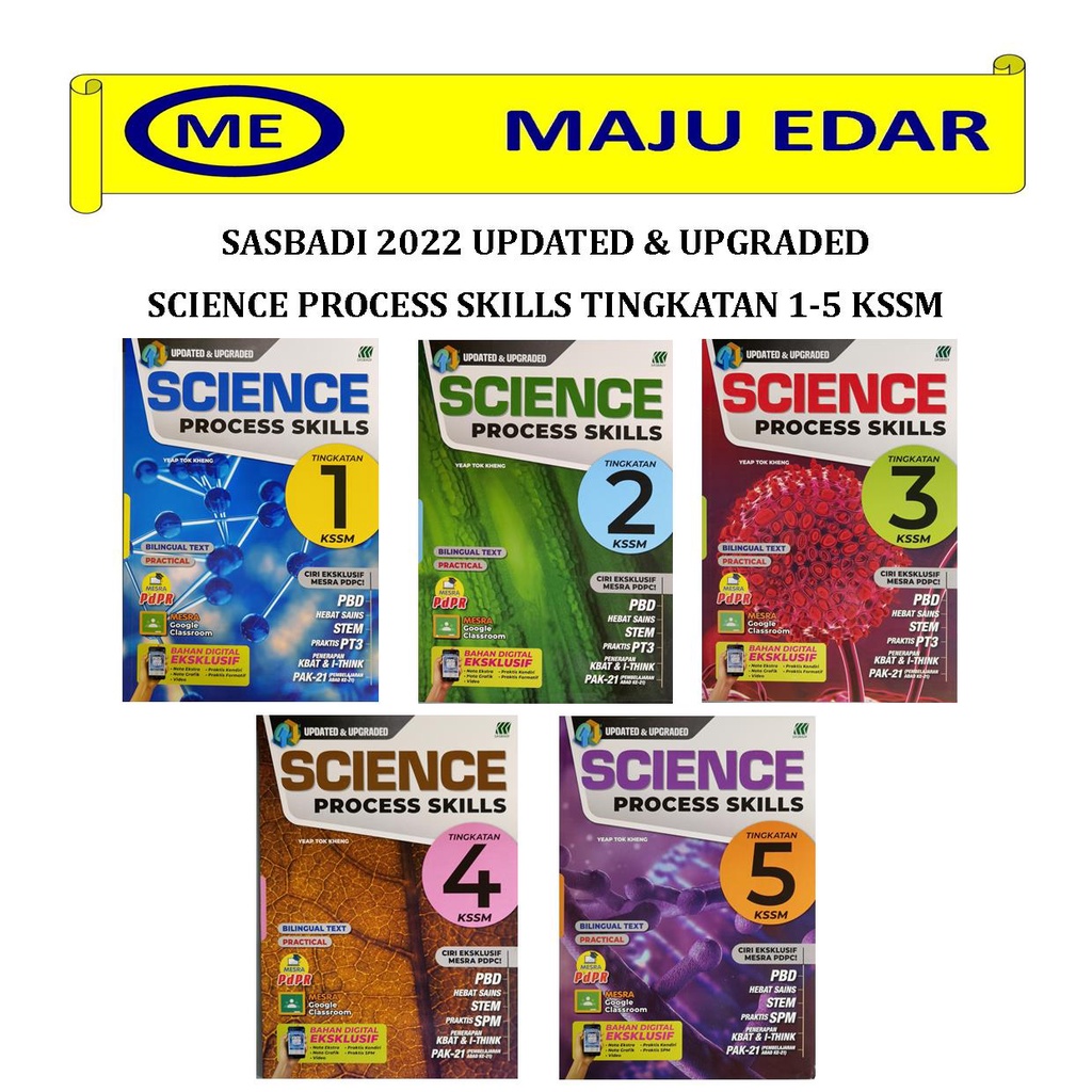 SASBADI 2022 UPDATED & UPGRADED SCIENCE PROCESS SKILLS TINGKATAN 1/2/3