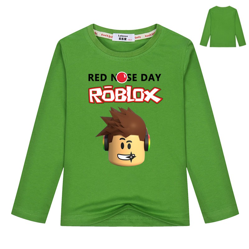 Roblox Boys Long Sleeve 100 Cotton T Shirt Kids Spring Autumn Cartoon Costume Shopee Malaysia - ซอทไหน roblox boys039 105 155cm body height cotton t