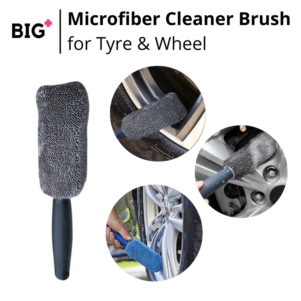 BIG+ Microfiber Tyre Wheel Cleaner Brush Car Wash Automotive Care Car