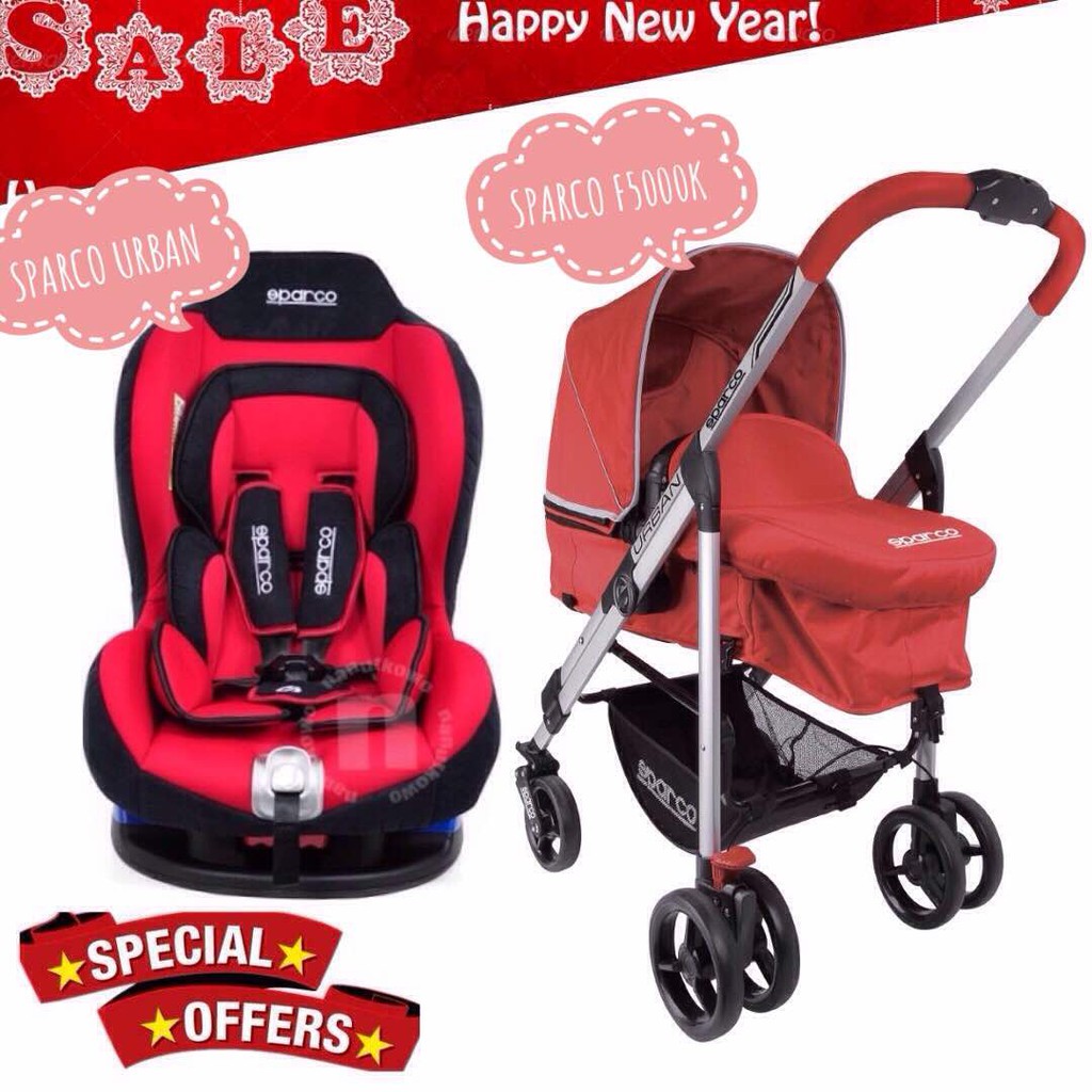 sparco car seat and stroller