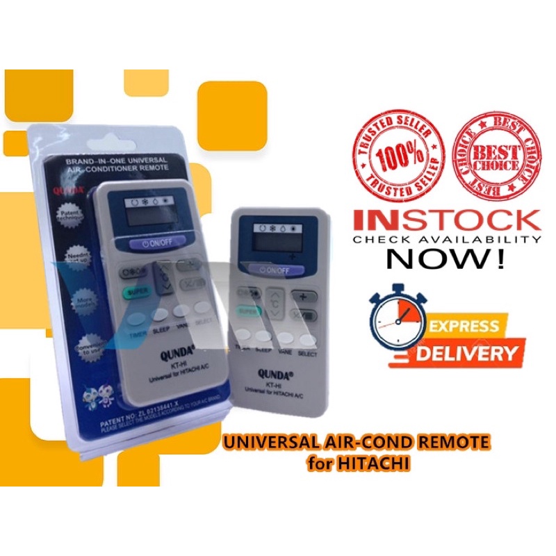QUNDA UNIVERSAL AIR CONDITIONER REMOTE CONTROL KTHI Compatible for