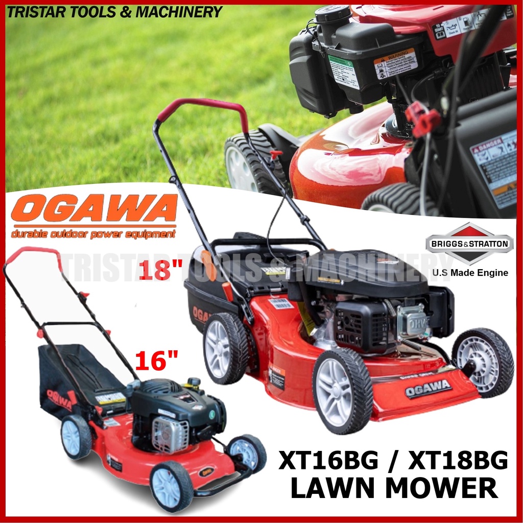 OGAWA XT16BG | XT18BG 16"/18" Gasoline Grass Cutter Lawn Mower Trimmer Garden Field Petrol Mesin Potong Rumput Padang