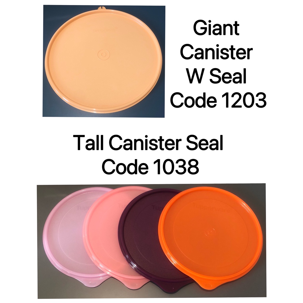 Tupperware Tall canister / Giant canister seal /canister seal Shopee