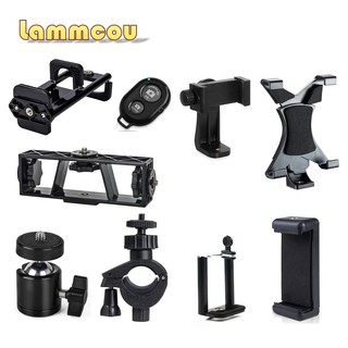 Lammcou Photography Equipment Accessories Mini Ballhead Tripod Phone Mount Tablet Holder for Camera Smartphone