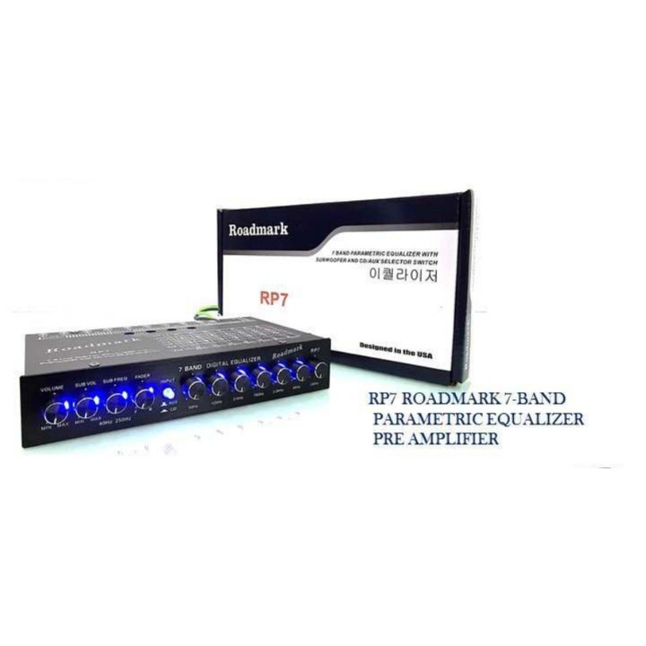 7 band car preamp equalizer high power double capacity circuit design