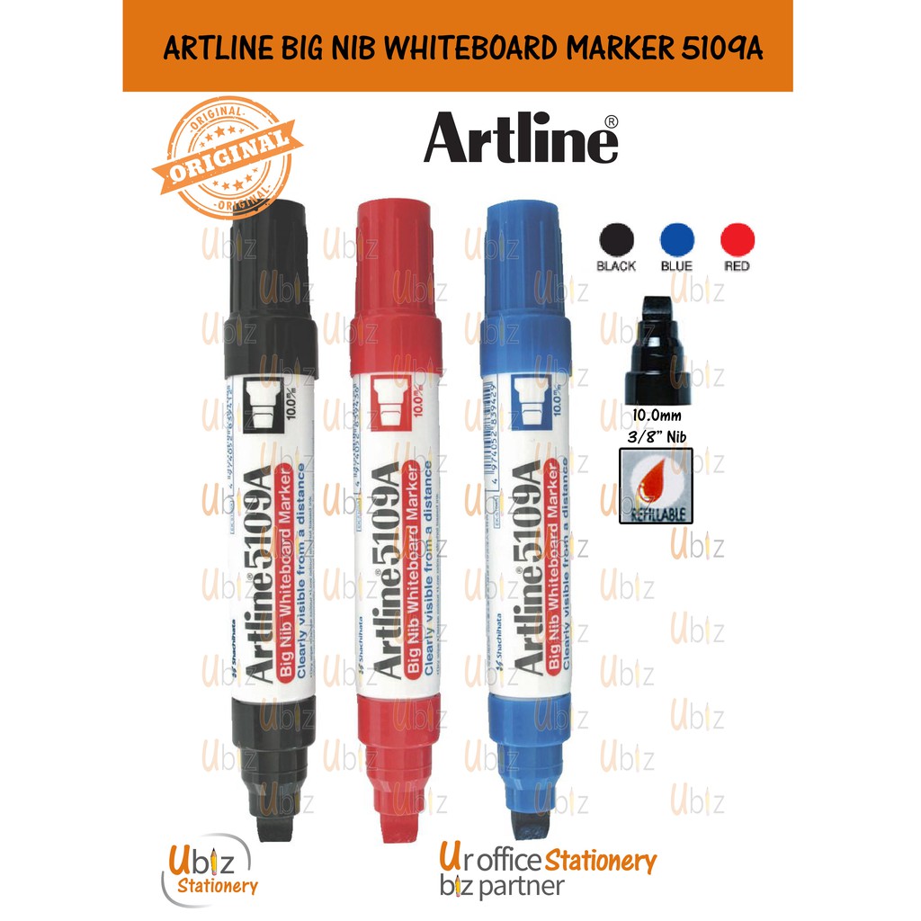 Artline Big Nib Whiteboard Marker 5109A Shopee Malaysia