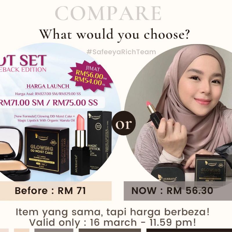 Nurraysa Hot Set Glowing Dd Moist Cake Magic Lipstick With Marula Oil Original Hq Shopee 7320