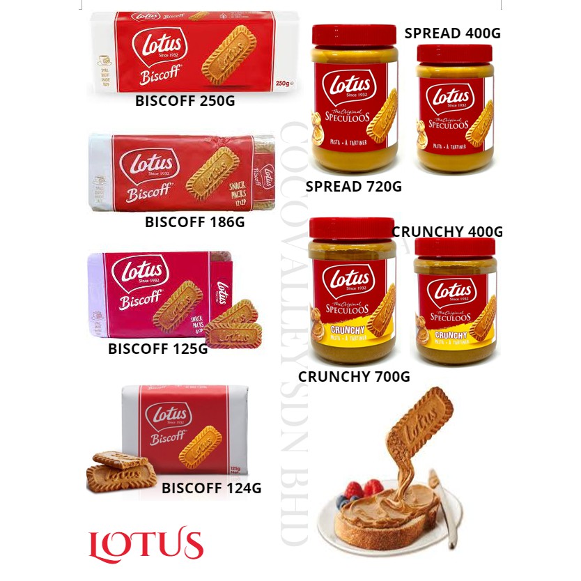 LOTUS SPREAD CLASSIC / CRUNCHY 400G / 720G Shopee Malaysia