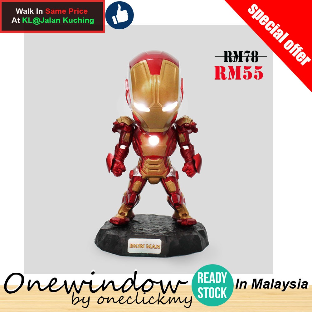 [ READY STOCK ] In Malaysia Iron Man Miniature Toy Cake/Car Decoration/collection