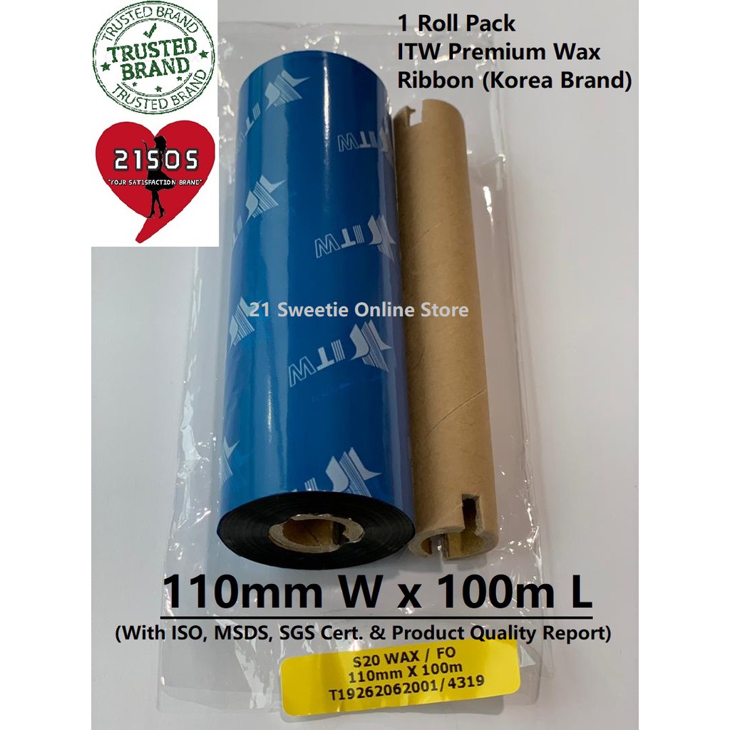 wax ribbon for barcode printer