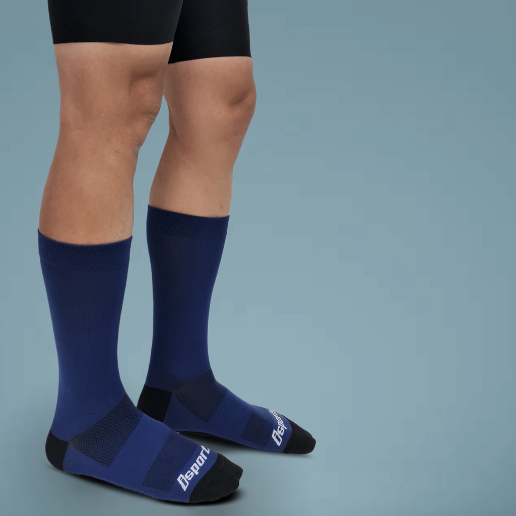 Ready StockiSports Velo-Profile Cycling Compression Socks Road Bike RB Mountain bikes MTB Time trial Bicycle Navy Blue