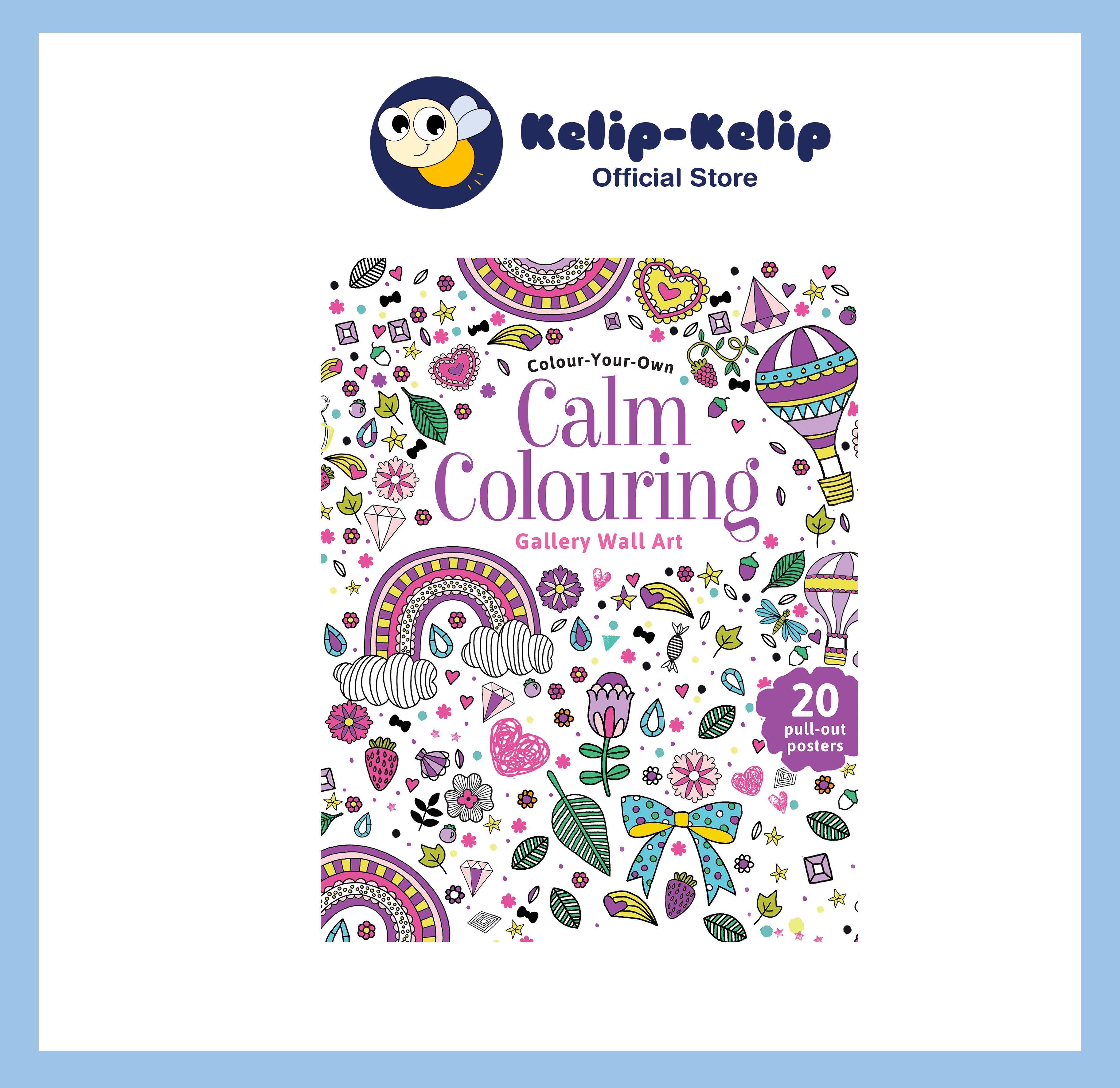 Download Colour Your Own Calm Wall Art Large Colouring Book For Young Adult To Relax With Thick Pull Out Pages Shopee Malaysia
